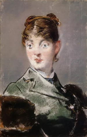 Parisienne, Portrait of Madame Jules Guillemet by Edouard Manet - Oil Painting Reproduction