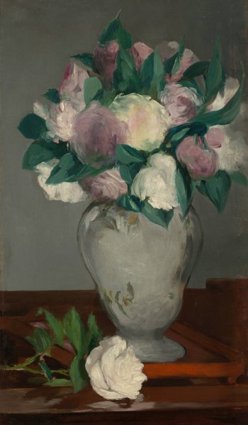 Peonies  by Edouard Manet - Hand-Painted Oil Painting Reproduction