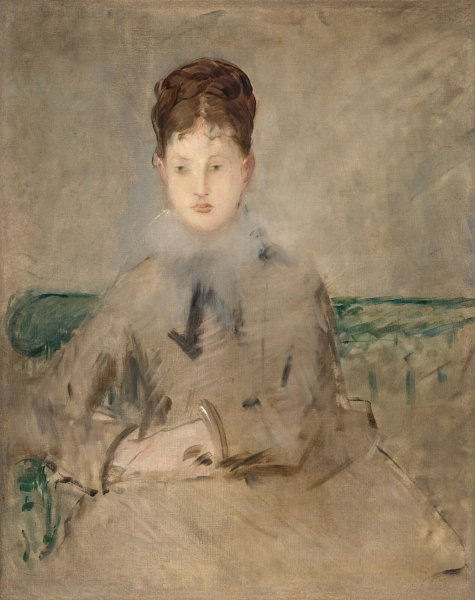 Portrait de Madame Jules Guillemet  by Edouard Manet - Hand-Painted Oil Painting Reproduction