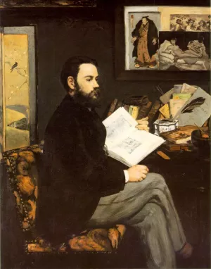 Portrait d'Emile Zola by Edouard Manet - Oil Painting Reproduction