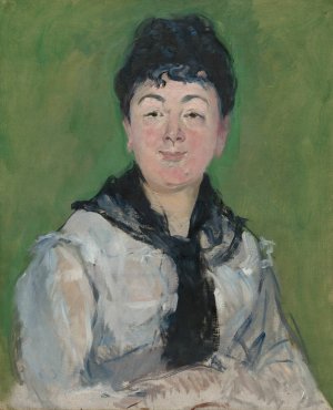 Portrait of a Woman with a Black Fichu by Edouard Manet Oil Painting