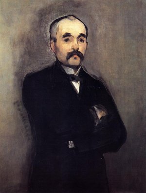 Portrait of Clemenceau by Edouard Manet Oil Painting