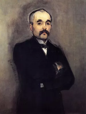 Portrait of Clemenceau by Edouard Manet - Oil Painting Reproduction