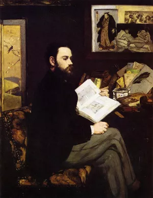 Portrait of Emile Zola painting by Edouard Manet