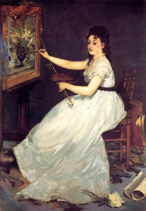 Portrait of Eva Gonzales by Edouard Manet Oil Painting