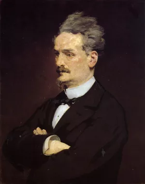 Portrait of M. Henri Rochefort painting by Edouard Manet