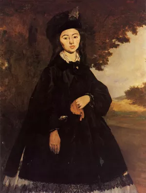 Portrait of Madame Brunet by Edouard Manet - Oil Painting Reproduction