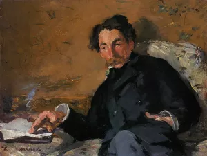 Portrait of Stephane Mallarme by Edouard Manet Oil Painting