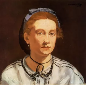 Portrait of Victorine Meurent Oil painting by Edouard Manet