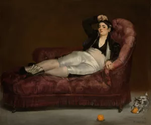 Reclining Young Woman in Spanish Costume by Edouard Manet Oil Painting