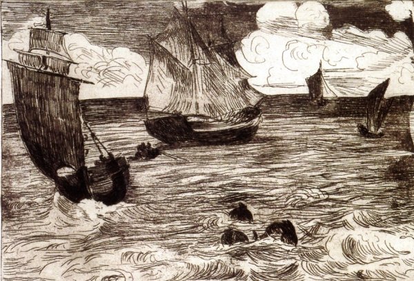 Main Product Photo of Seascape Painting by Edouard Manet