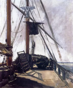Ship's Deck painting by Edouard Manet