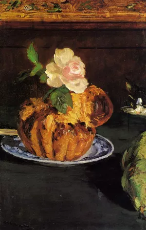 Still Life with Brioche by Edouard Manet Oil Painting