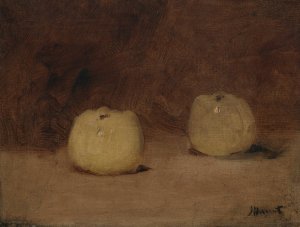 Still Life with Two Apples by Edouard Manet Oil Painting
