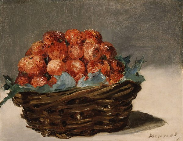 Main Product Photo of Strawberries  Painting by Edouard Manet