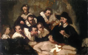 The Anatomy Lesson by Edouard Manet Oil Painting