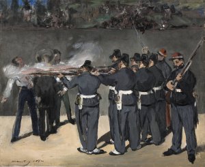 The Execution Of Emperor Maximilian by Edouard Manet Oil Painting