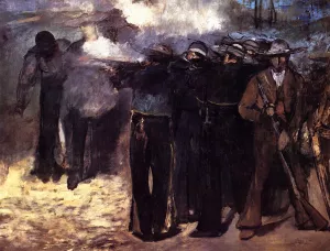 The Execution of the Emperor Maximilian painting by Edouard Manet