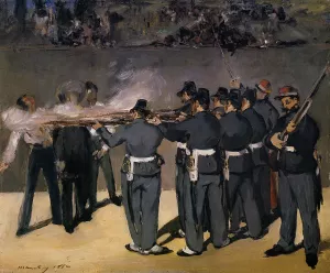 The Execution of the Emperor Maximillian painting by Edouard Manet