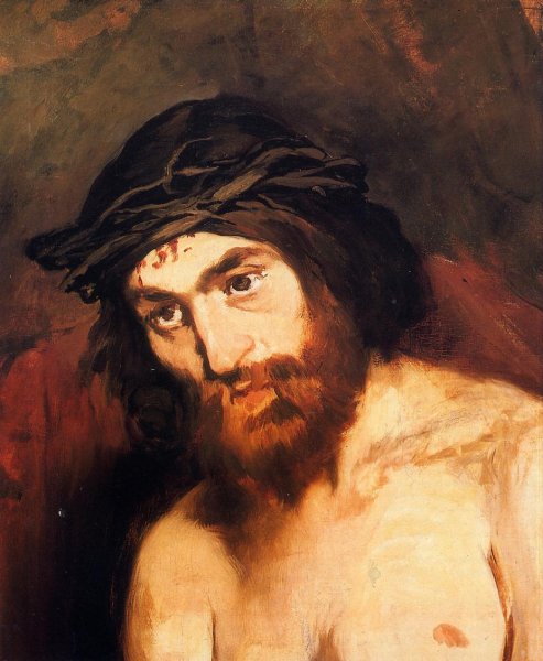 The Head of Christ by Edouard Manet - Hand-Painted Oil Painting Reproduction