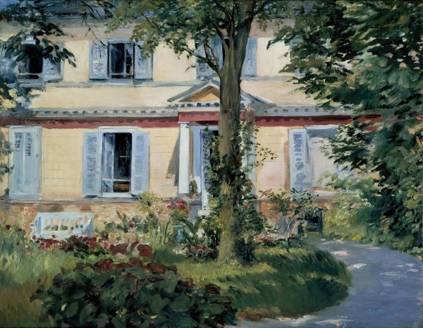 Main Product Photo of The House at Rueil  Painting by Edouard Manet