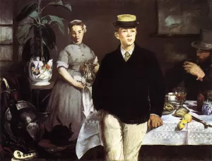 The Lucheon also known as The Luncheon at the Studio by Edouard Manet - Oil Painting Reproduction