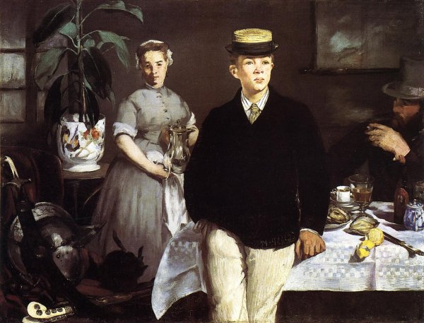 Main Product Photo of The Lucheon also known as The Luncheon at the Studio Painting by Edouard Manet