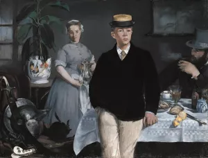 The Luncheon in the Studio by Edouard Manet - Oil Painting Reproduction