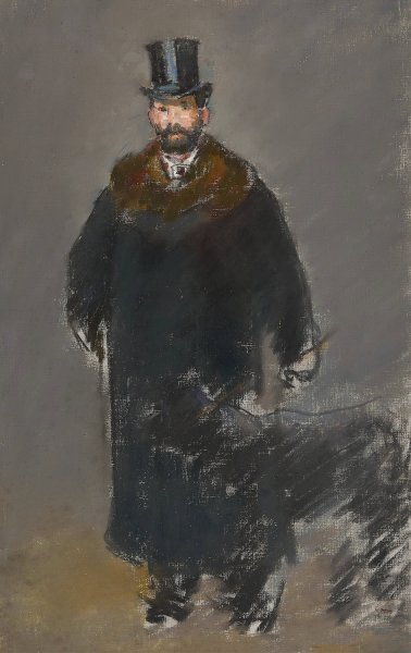 Main Product Photo of The Man with the Dog  Painting by Edouard Manet