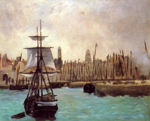 The Port of Calais Oil painting by Edouard Manet