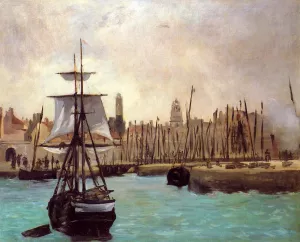 The Port of Calais by Edouard Manet Oil Painting