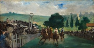 The Races at Longchamp by Edouard Manet Oil Painting