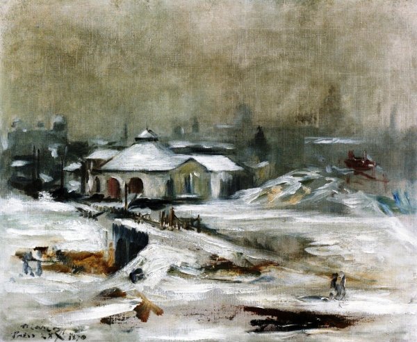 The Railroad Station in Sceaux by Edouard Manet - Hand-Painted Oil Painting Reproduction
