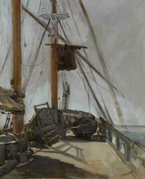 The ship's deck by Edouard Manet Oil Painting