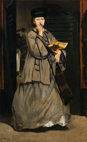 The Street Singer by Edouard Manet - Oil Painting Reproduction
