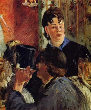 The Waitress also known as The Beer Serving Girl by Edouard Manet Oil Painting