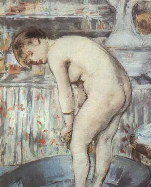 Woman in a Tub by Edouard Manet - Oil Painting Reproduction