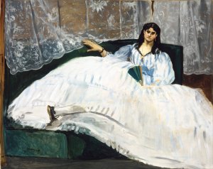 Woman With A Fan by Edouard Manet Oil Painting