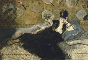 Woman With Fans by Edouard Manet Oil Painting