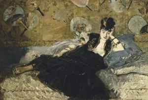 Woman With Fans by Edouard Manet Oil Painting