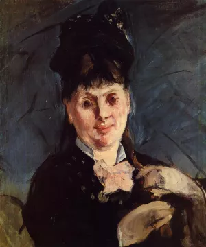 Woman with Umbrella by Edouard Manet Oil Painting