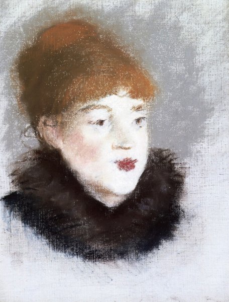 Woman's Head by Edouard Manet - Hand-Painted Oil Painting Reproduction