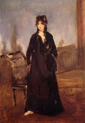 Young Woman with a Pink Shoe also known as Portrait of Bertne Morisot