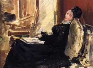 Young Woman with Book by Edouard Manet Oil Painting