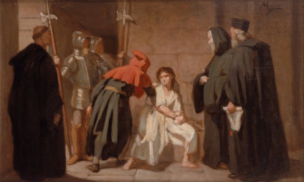 Inquisition  by Edouard Moyse - Hand-Painted Oil Painting Reproduction