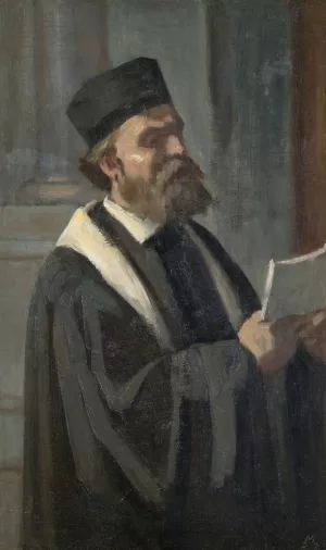 The Cantor by Edouard Moyse Oil Painting