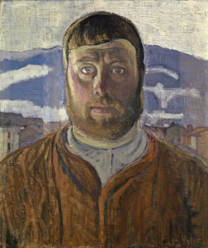 Self-Portrait by Edouard Vallet Oil Painting