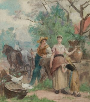Jeunesse by Edouard Vimont Oil Painting