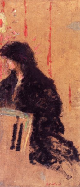 Main Product Photo of A Somber Dress Painting by Edouard Vuillard