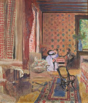 At the Board Game by Edouard Vuillard Oil Painting